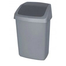 Atkritumu tvertne 50L CURVER sudraba Atkritumu tvertne 50L CURVER sudraba
